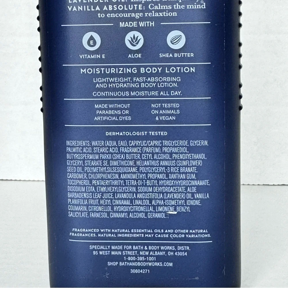 Bath & Body Works Aromatherapy Lavender Vanilla Lotion Sleep 6.5 oz 90% Full - Picture 6 of 8